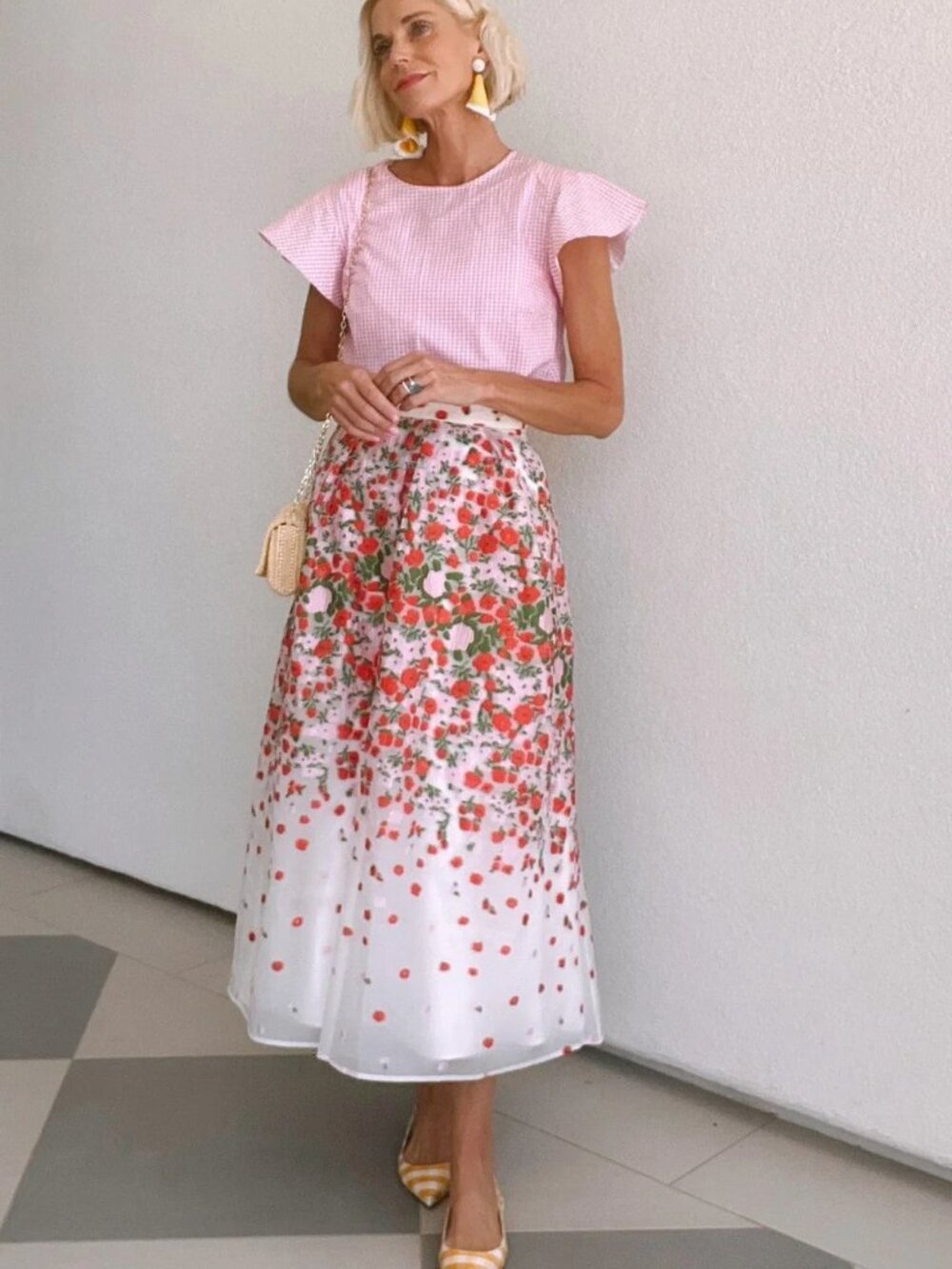 Eva Franco Anova Skirt Petal Field Size 4